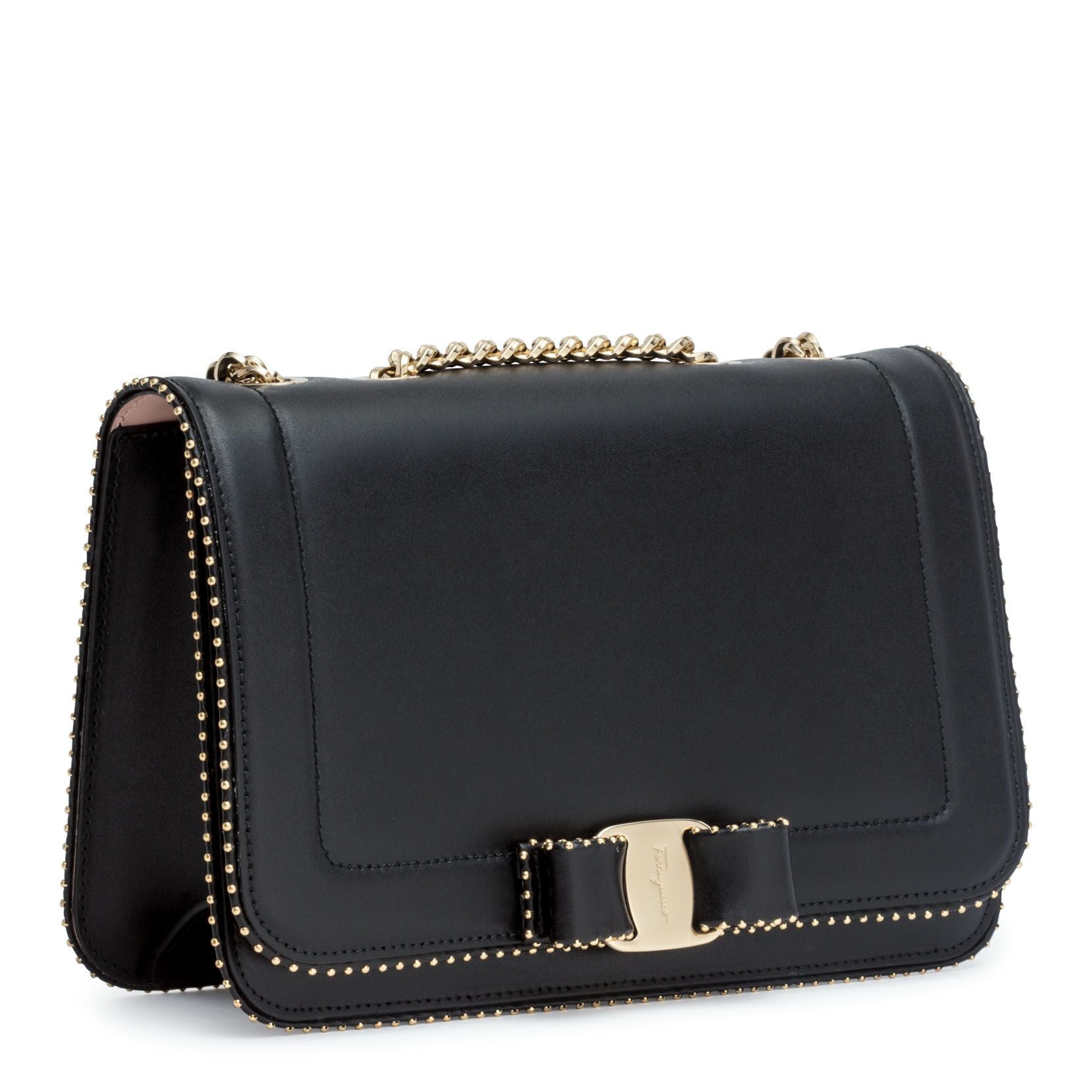 Vara Rainbow studs black bag