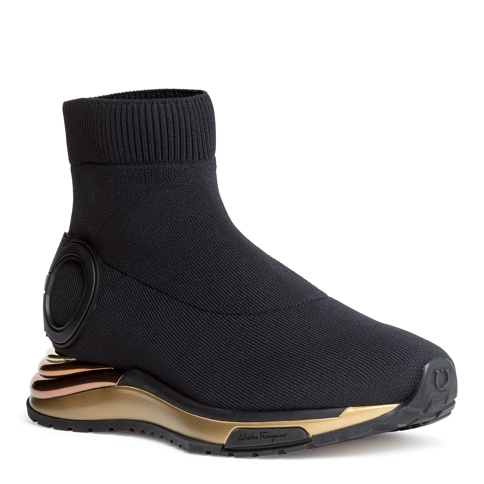 Gancini black sneakers