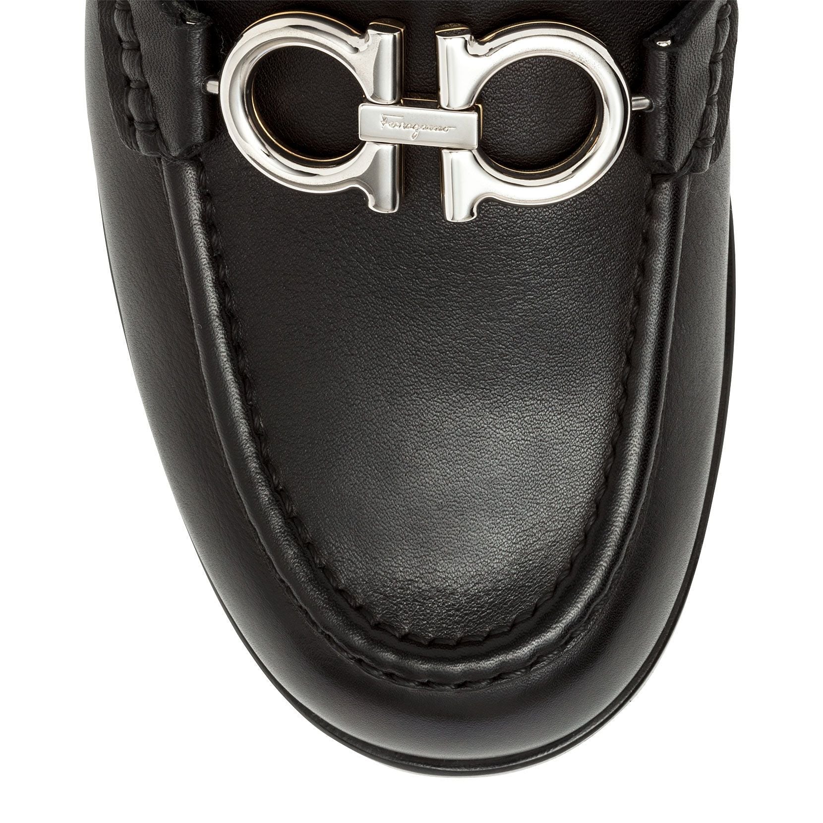 Viggio black gancini mules