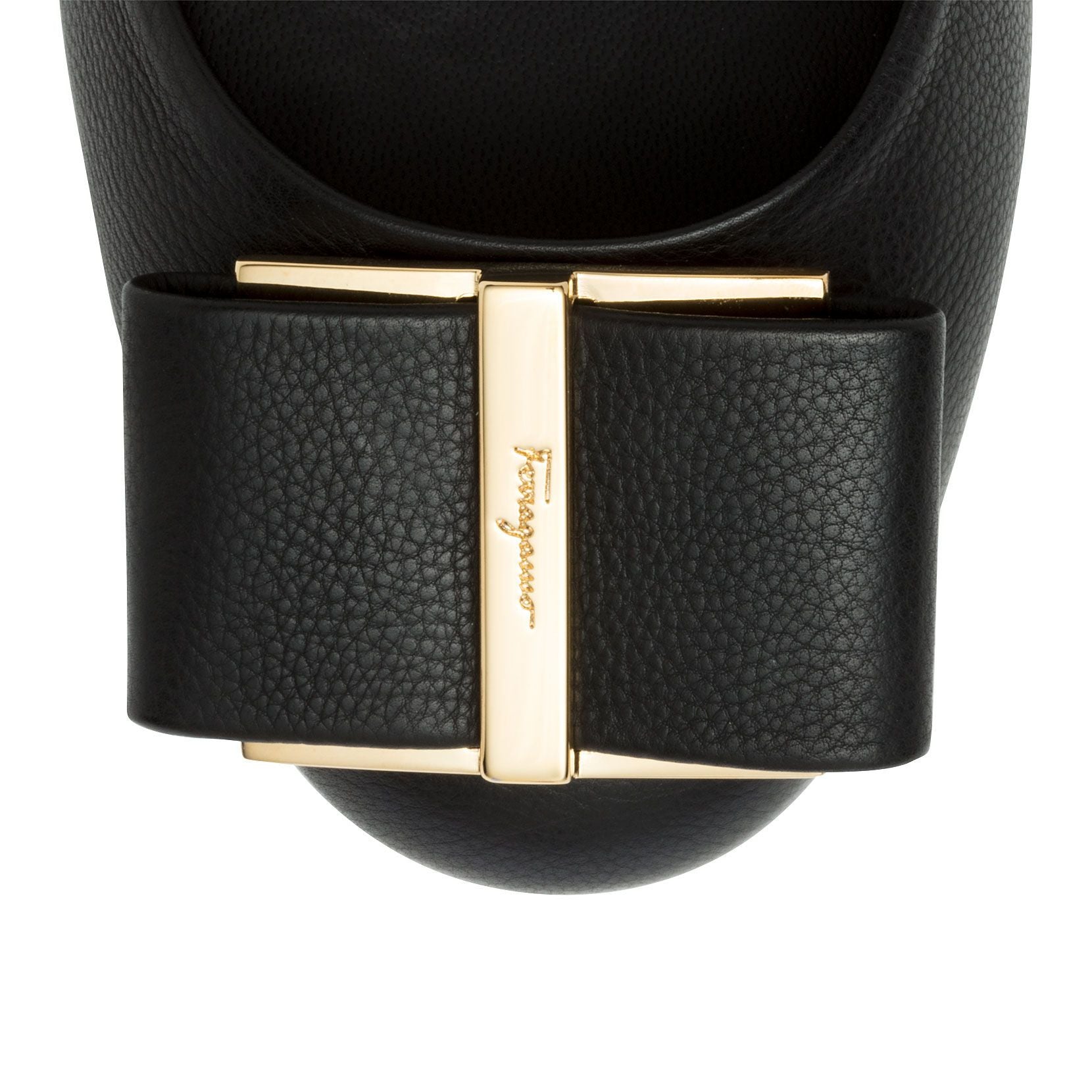 Capua 55 black calf flower heel pumps