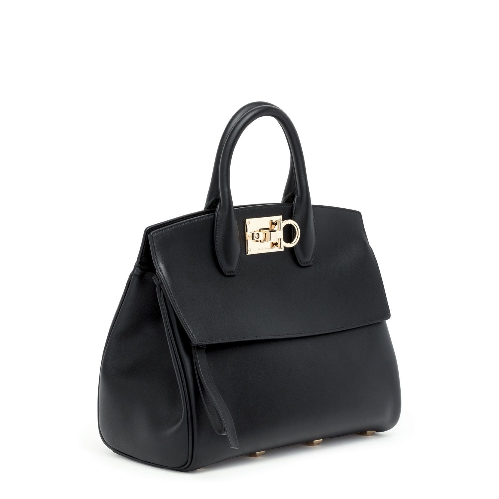 The Studio small black leather bag