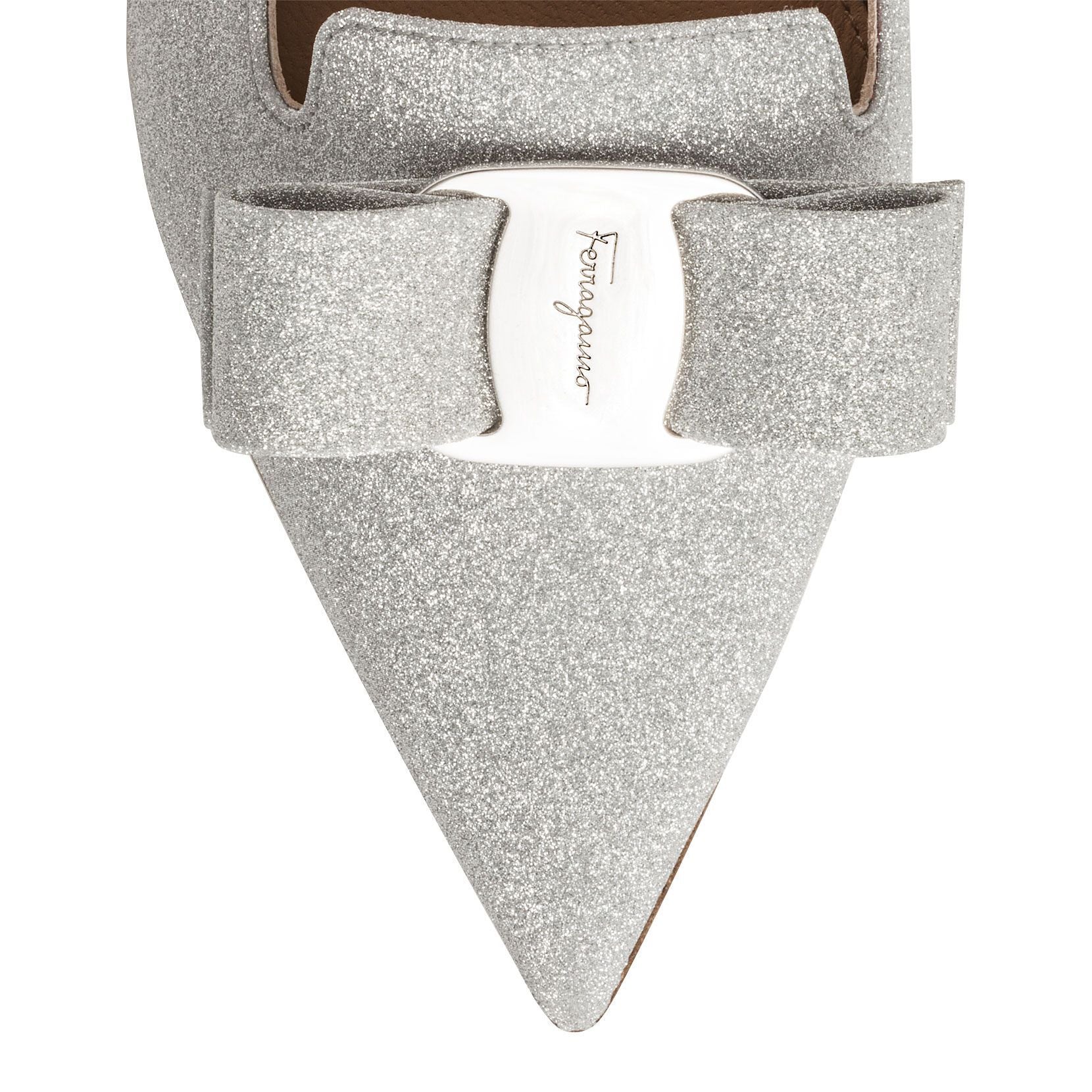 Alice glitter pointed ballerinas