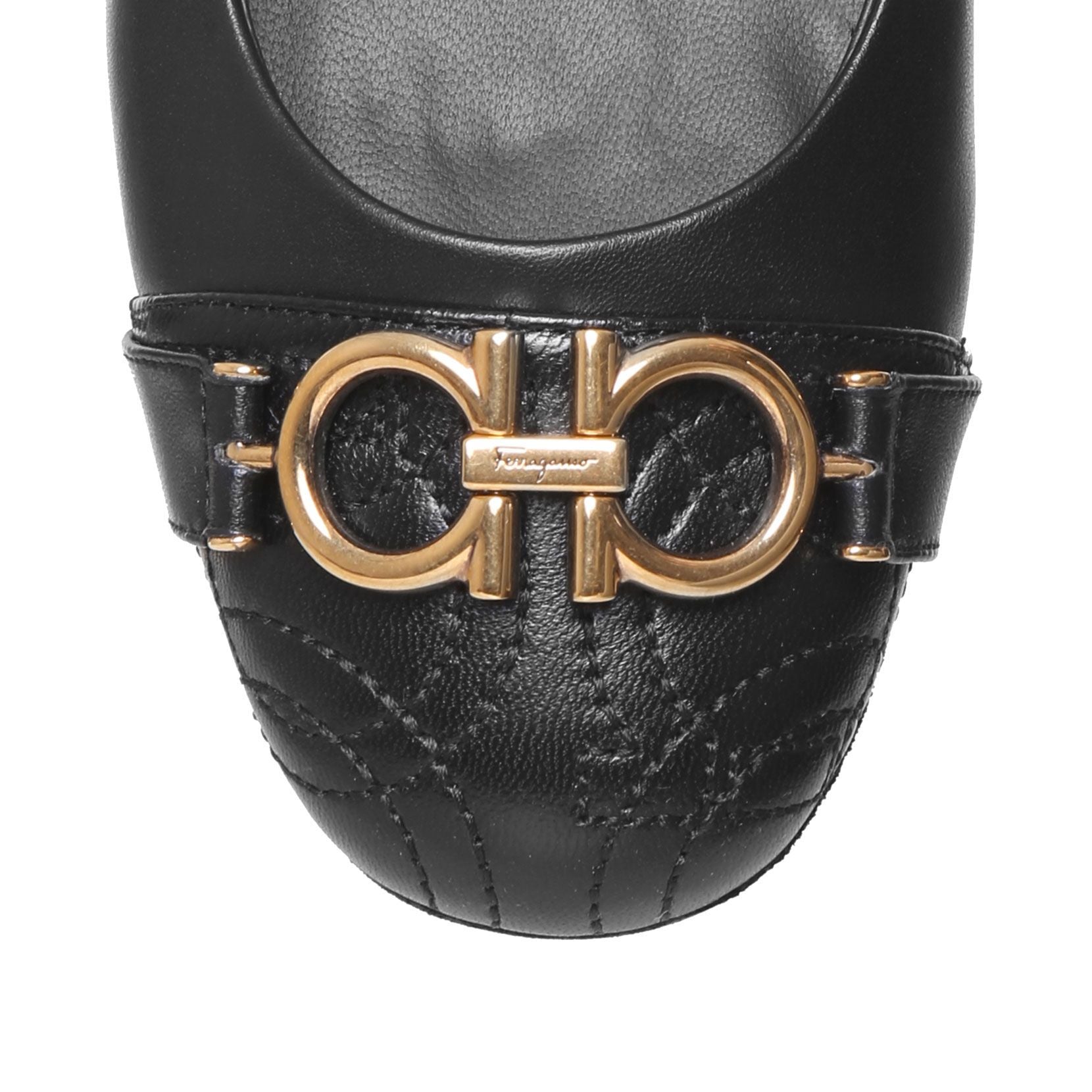 Gancini quilted pumps