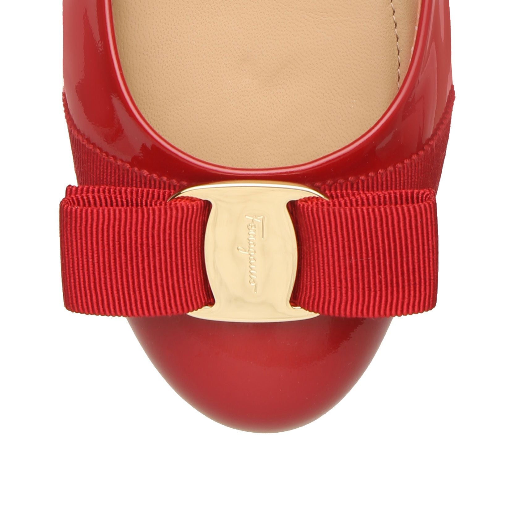 Varina bow patent ballet flats