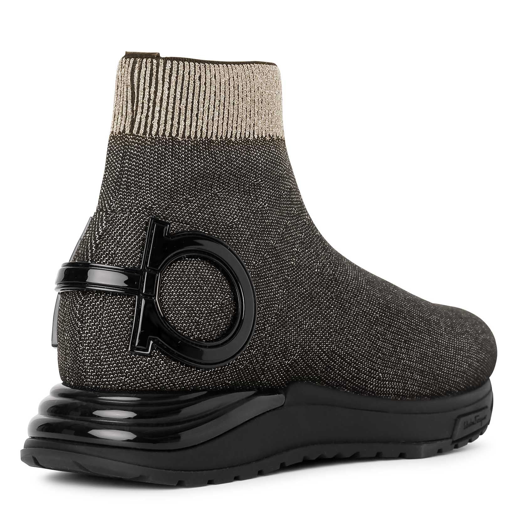 Gancini glitter sneakers