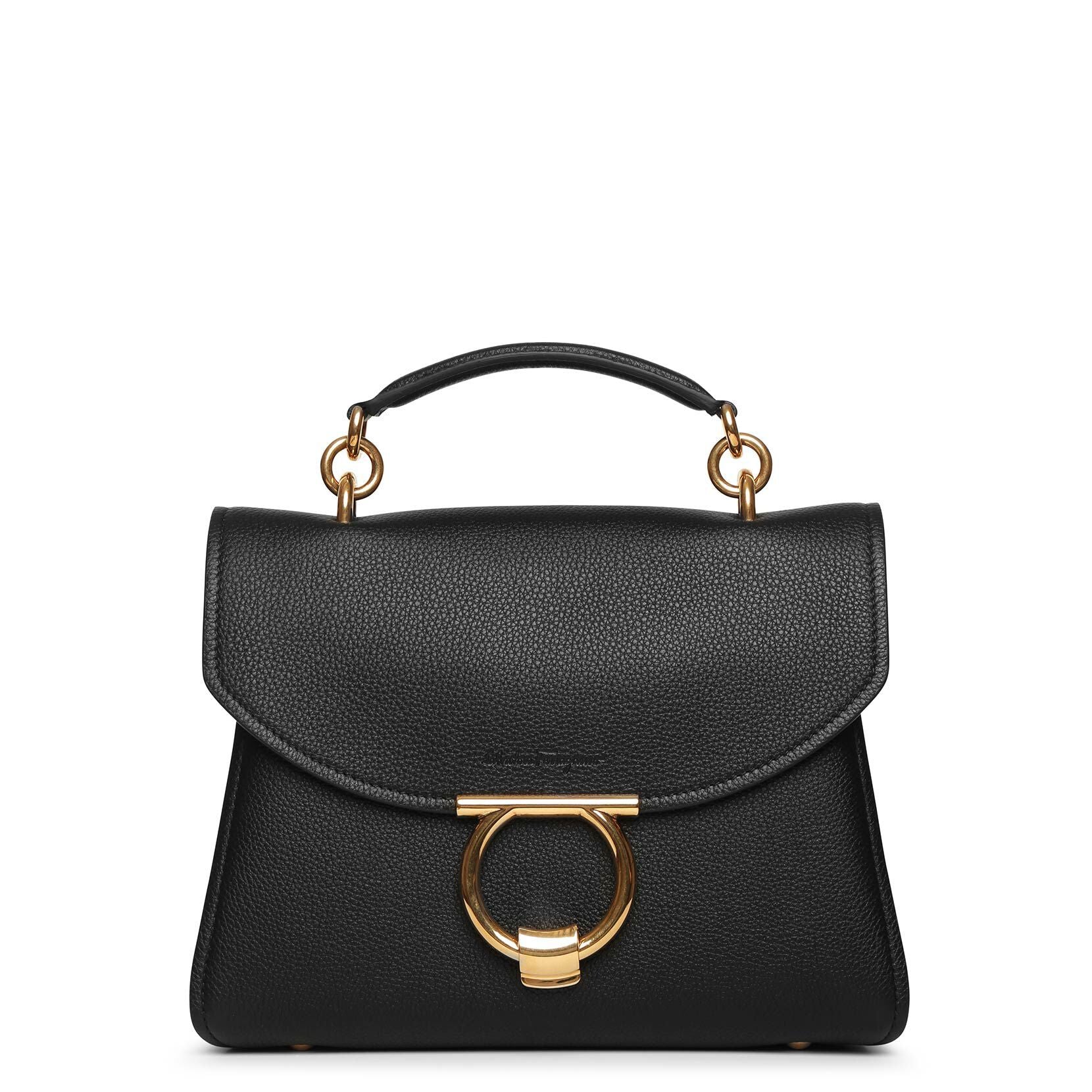 Margot Gancini top handle black bag