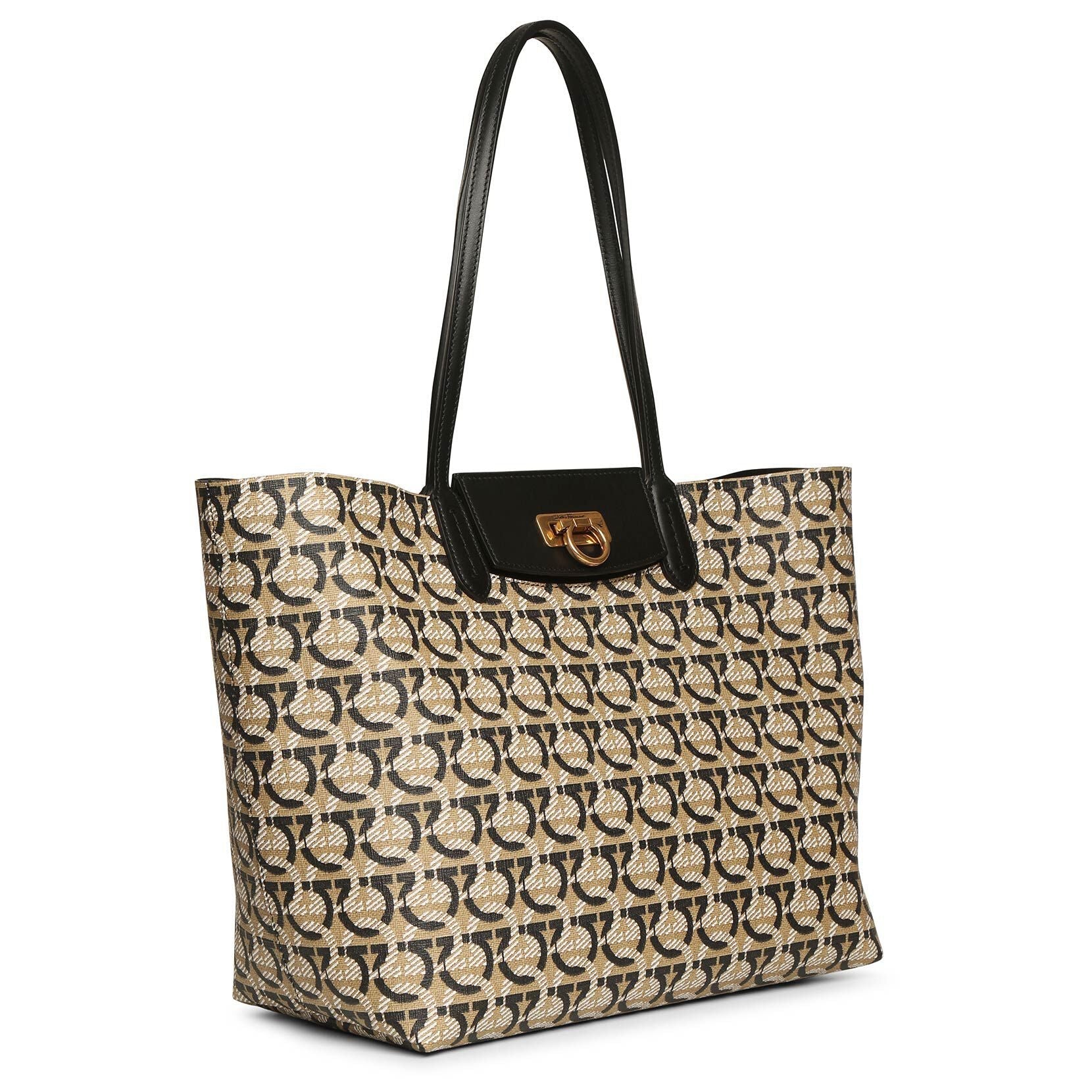 Gancini logo tote bag