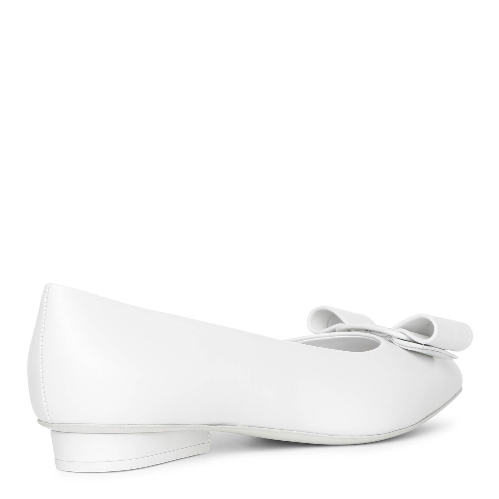 Viva white ballet flats