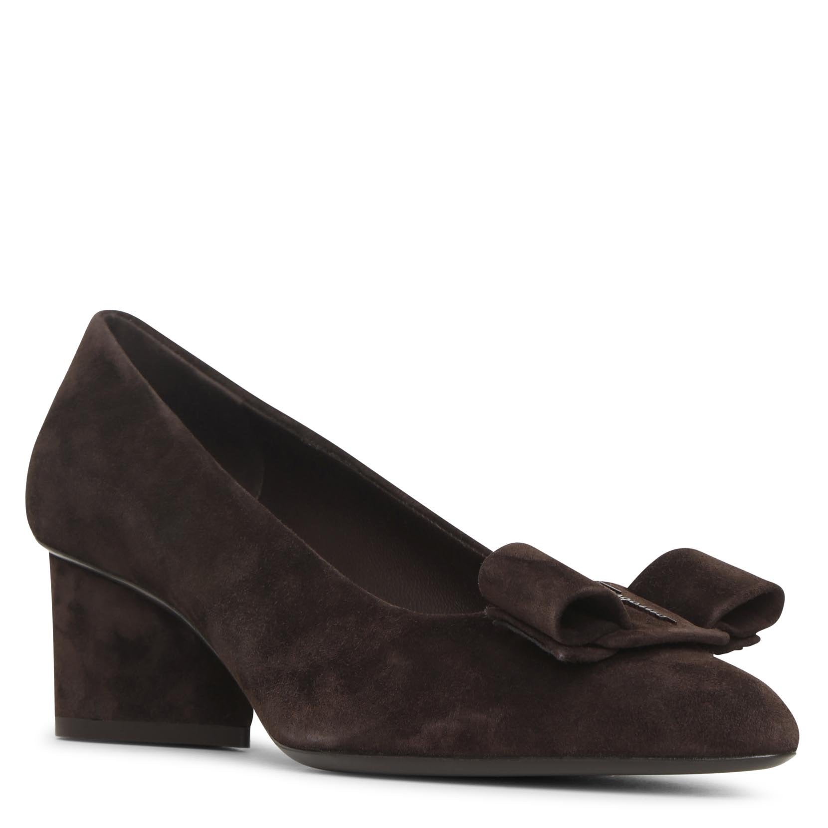 Viva 55 suede hickory pumps