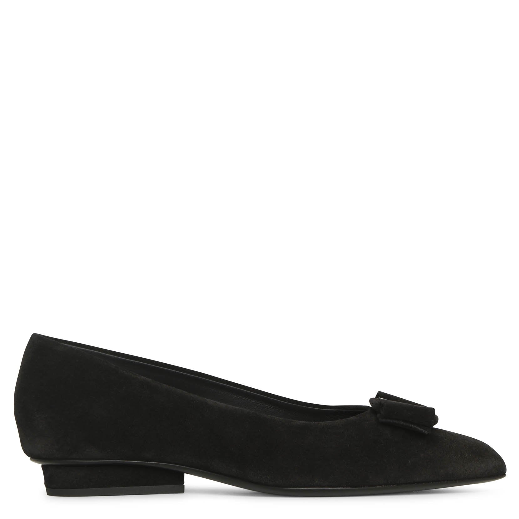 Viva black suede flats