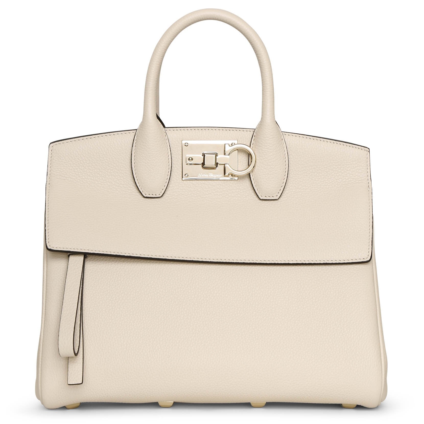 The Studio Small off white leather bag