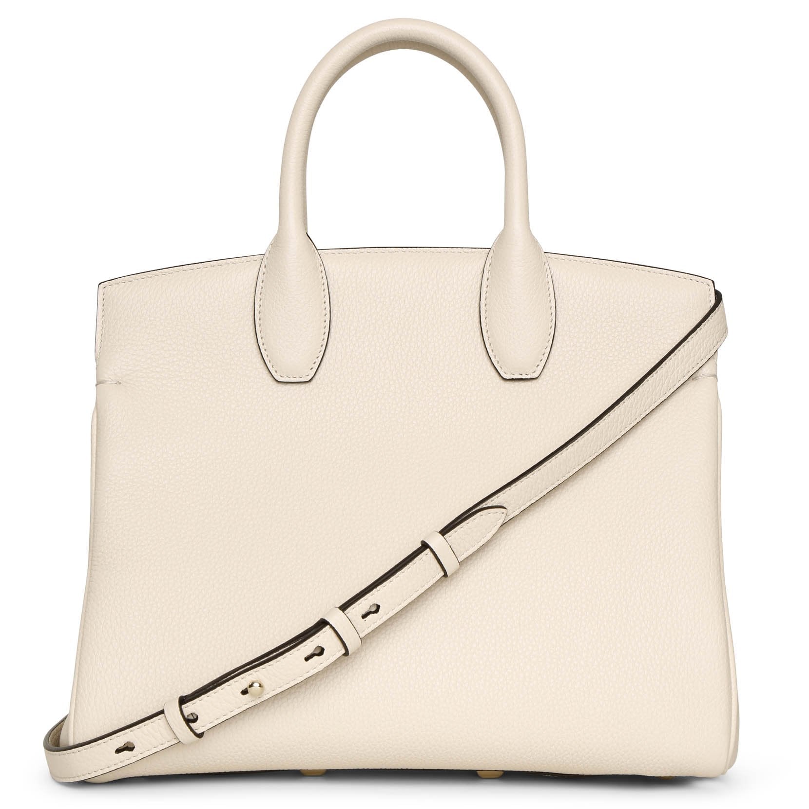 The Studio Small off white leather bag
