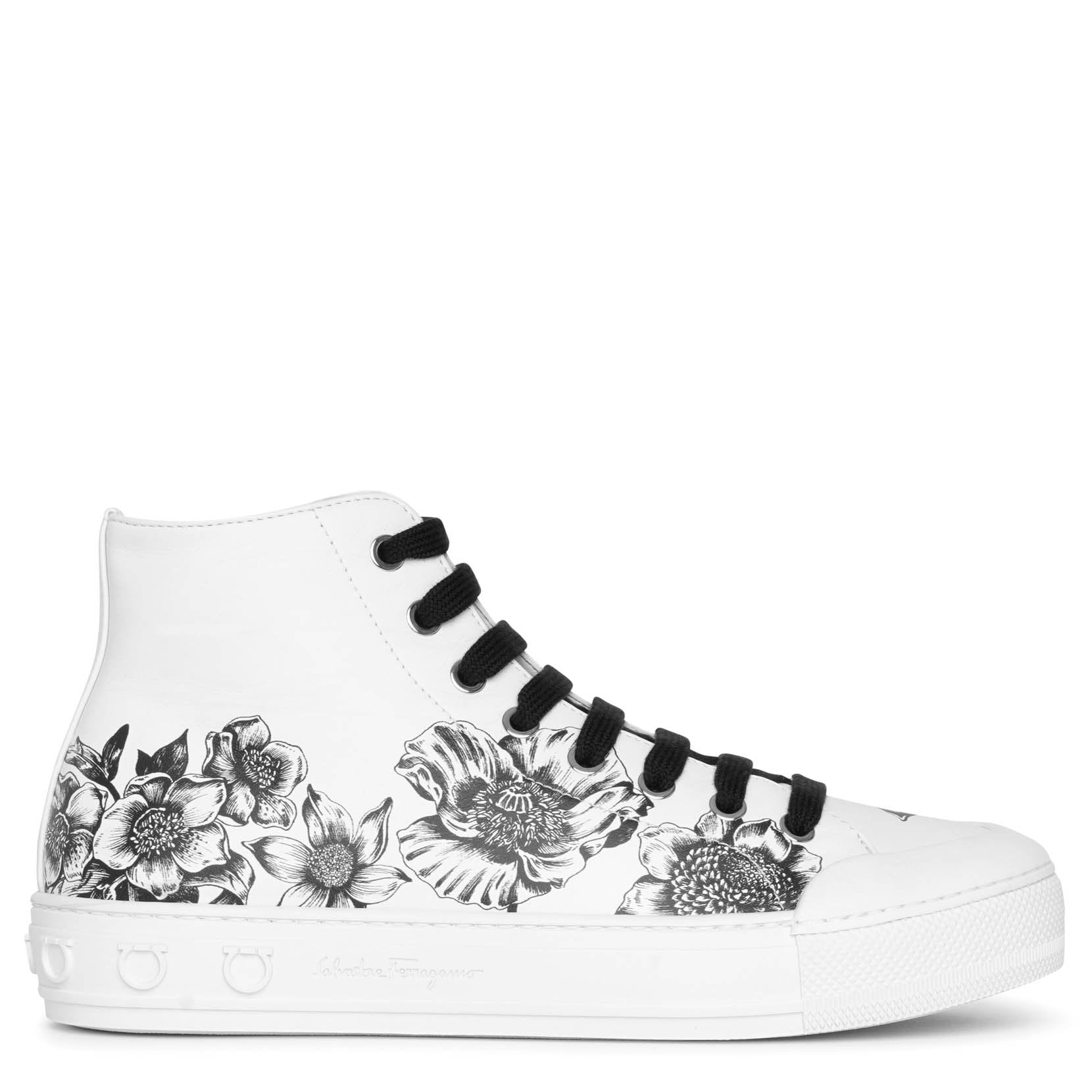 Nirvana floral leather sneakers