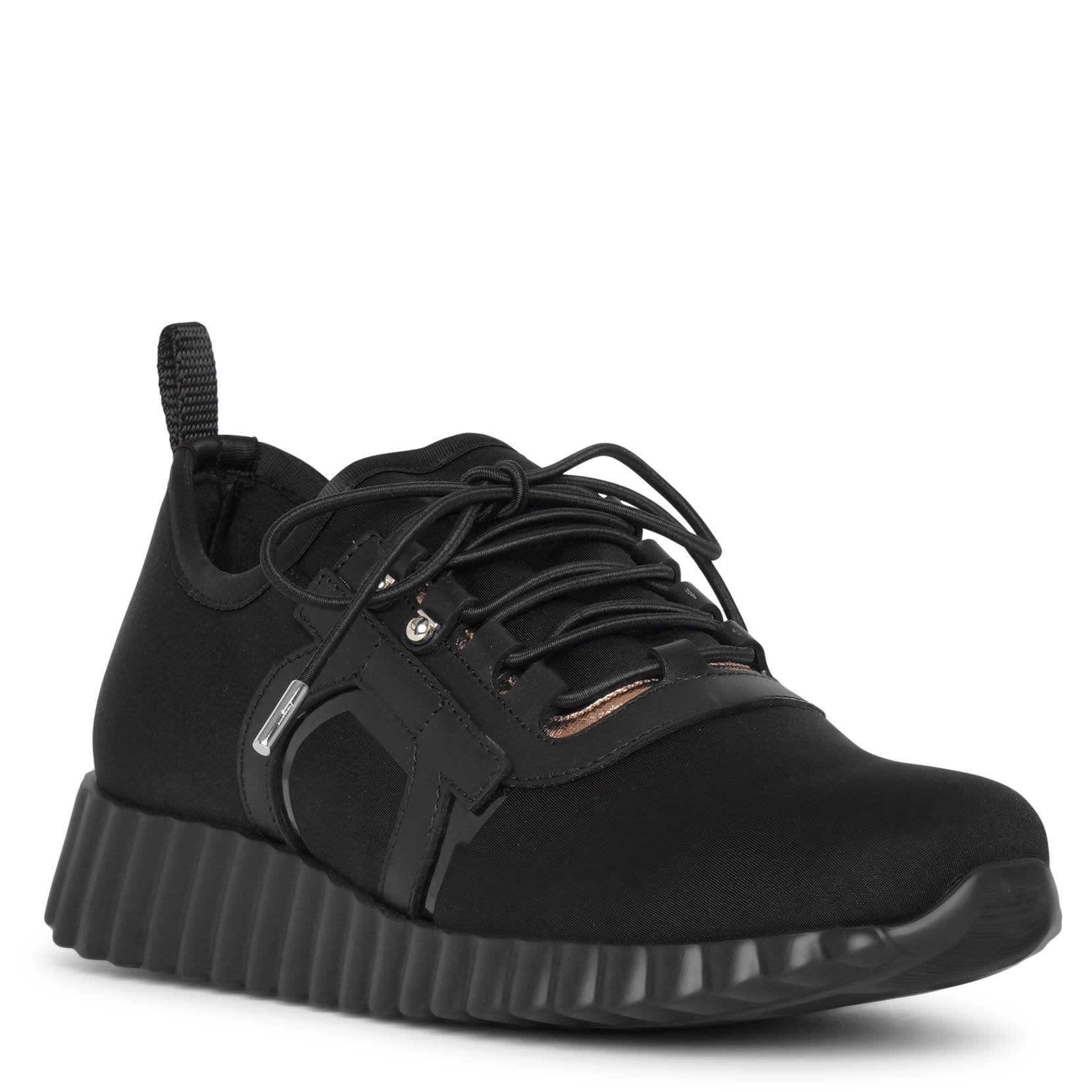 Rebekka black stretch sneakers