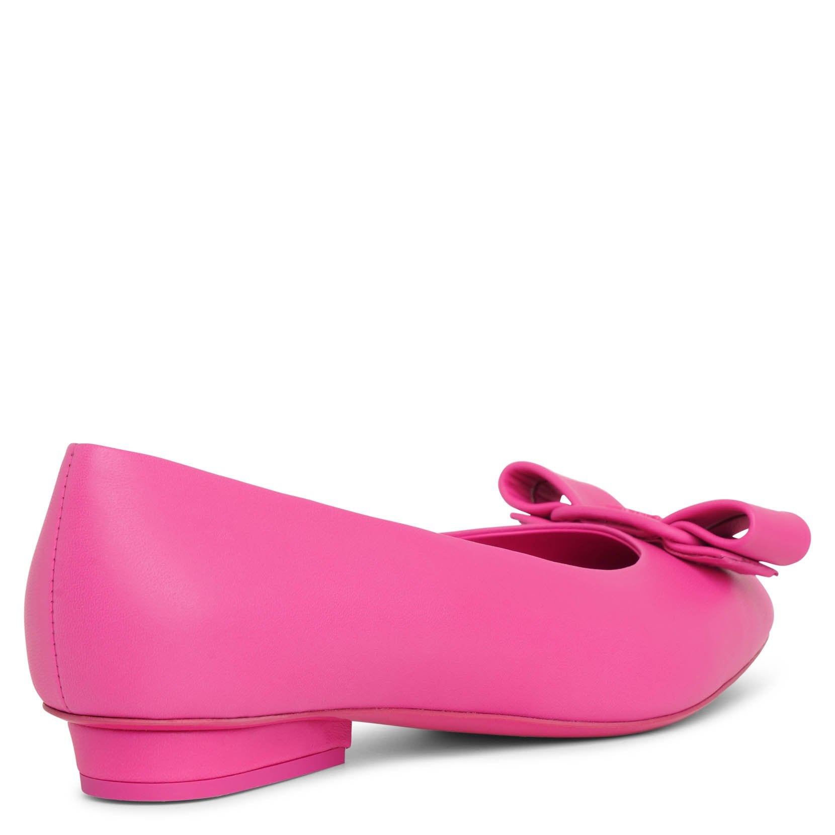 Viva hot pink leather flats
