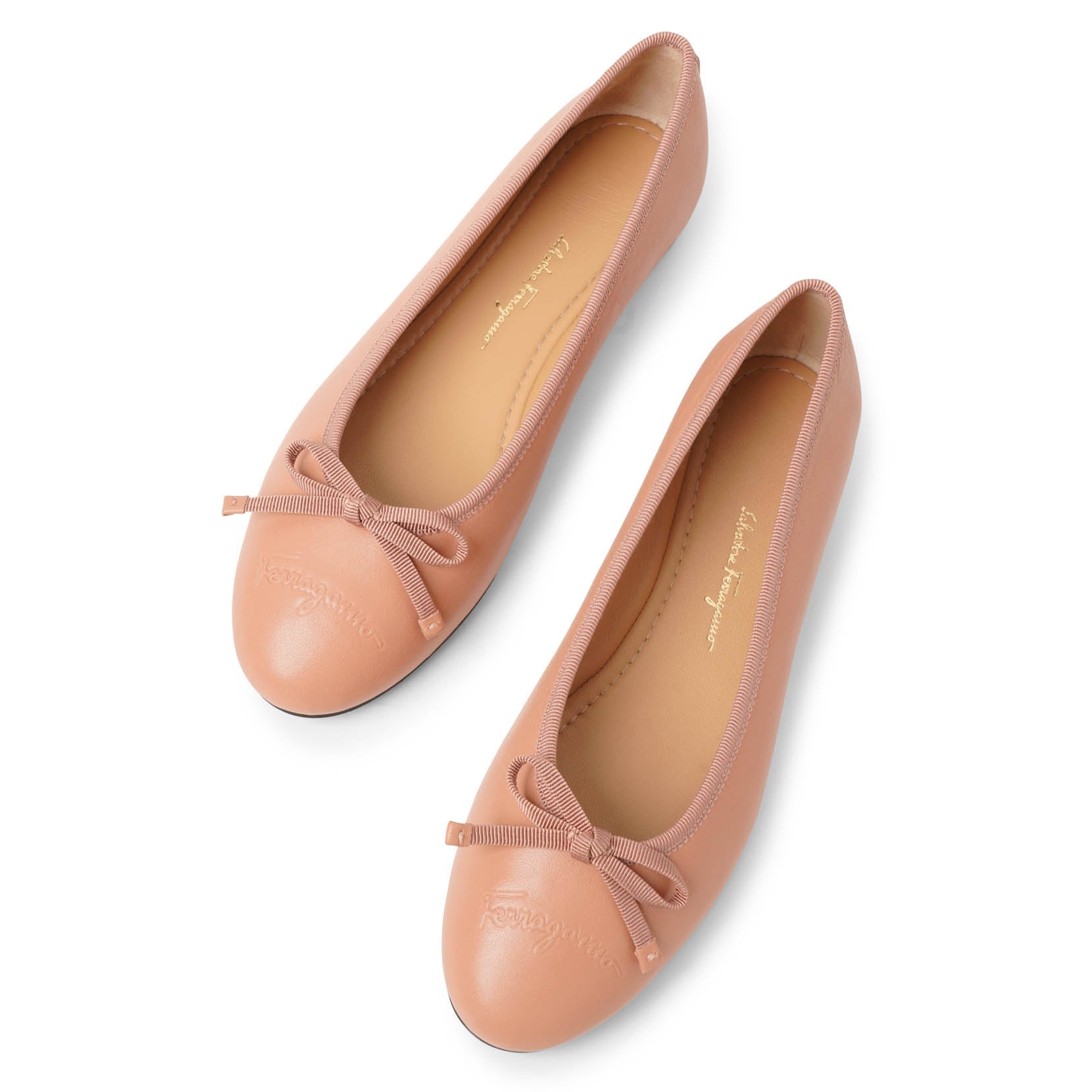 Ballerina new blush leather flats