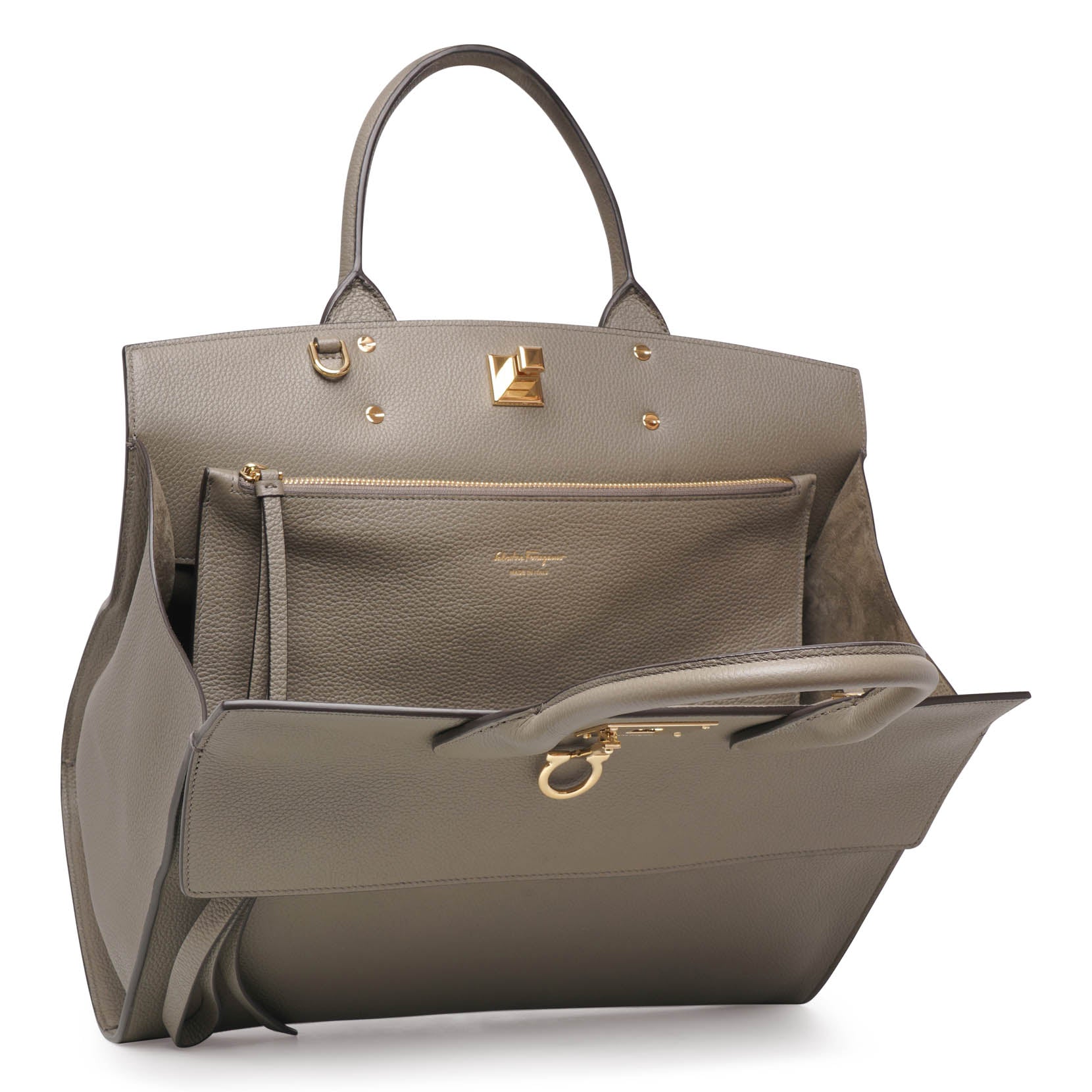 The Studio Soft olive leather bag