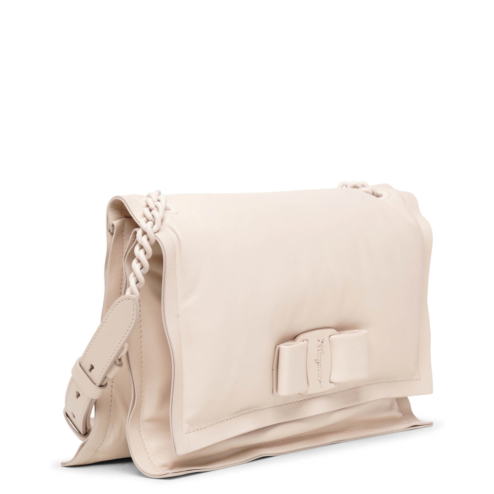 Viva bow bone leather bag