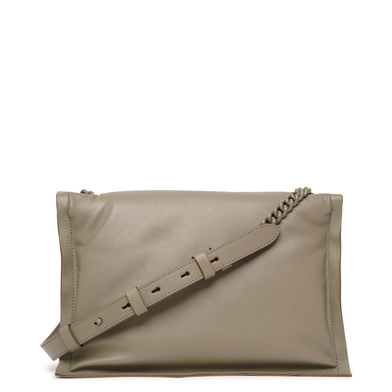 Viva bow olive leather bag