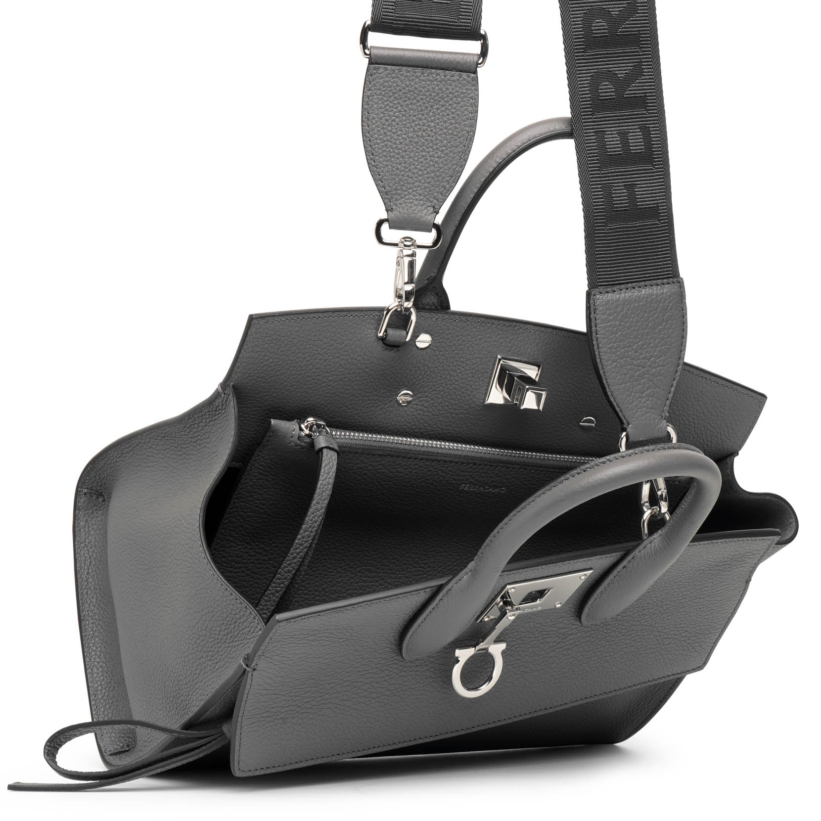 The Studio soft small grey tote bag