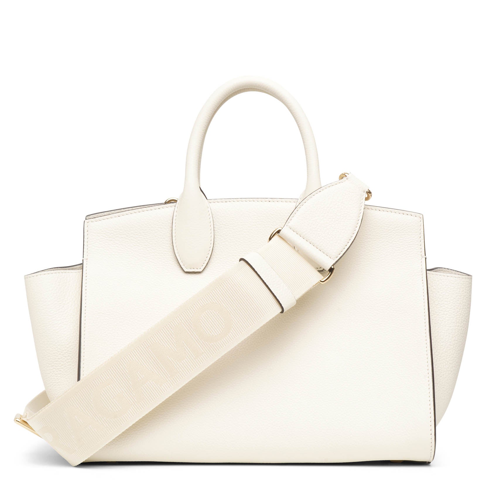 The Studio soft small off white tote bag