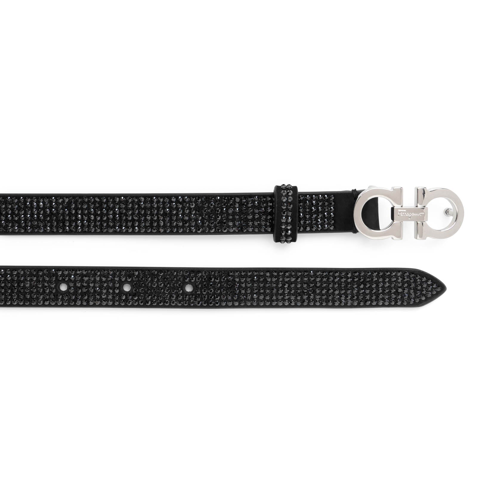 Gancini icona strass black belt