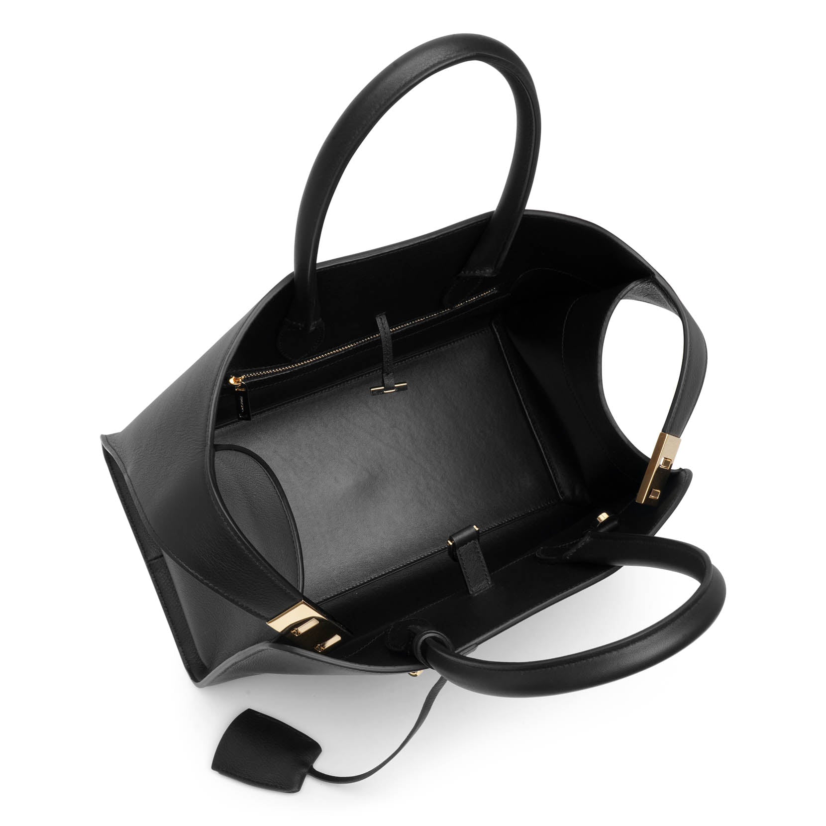 Hug black small top handle bag
