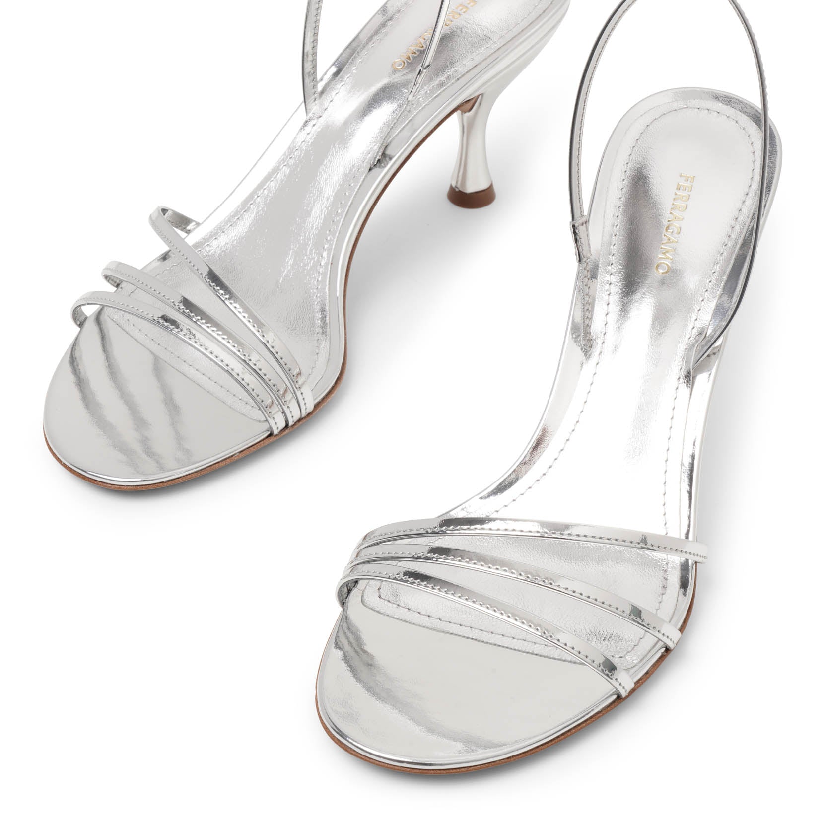 Denise 70 silver sandals