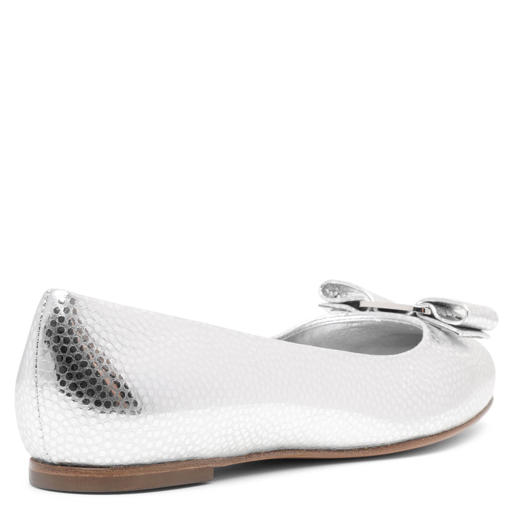 Varina silver ballerinas