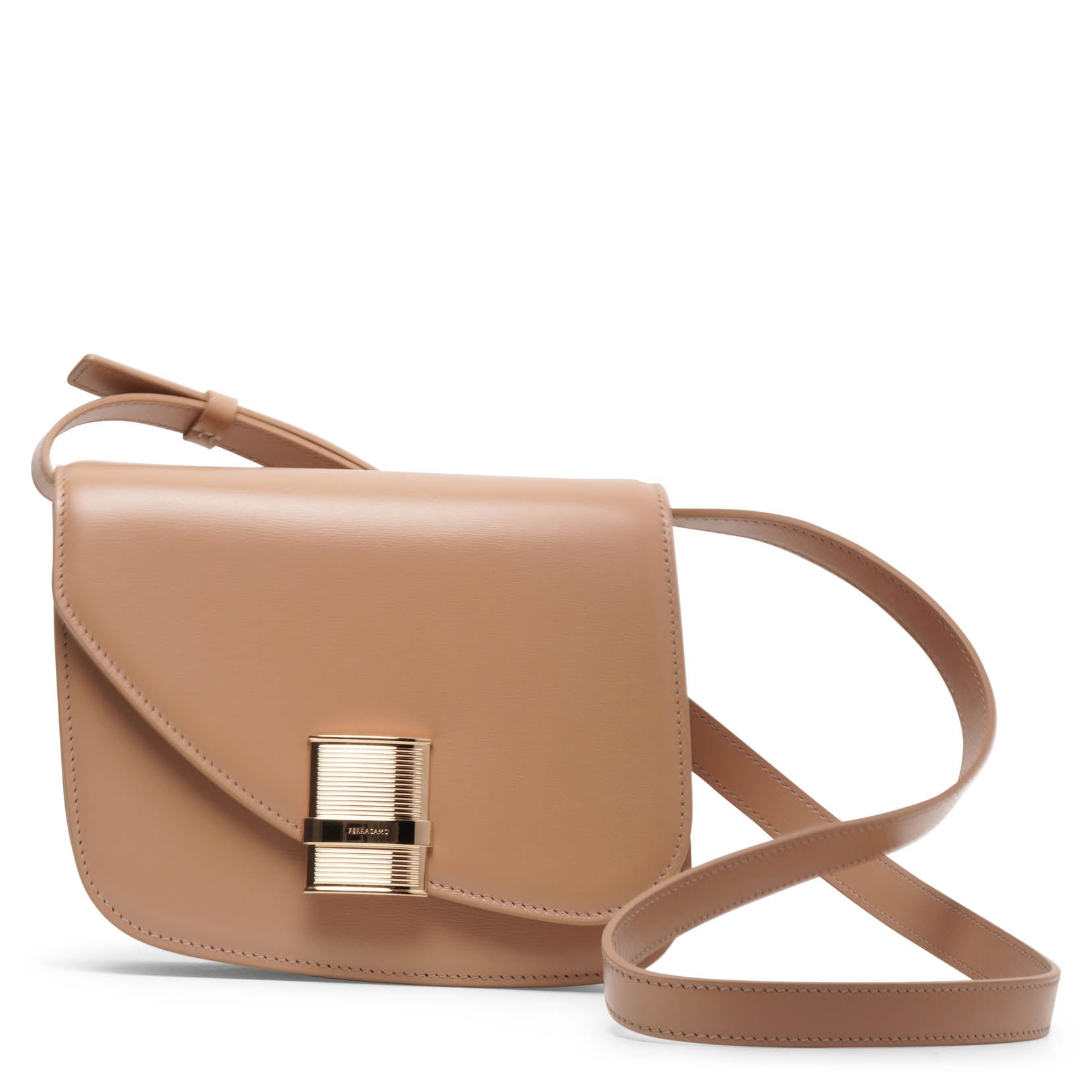 Oyster small light camel bag