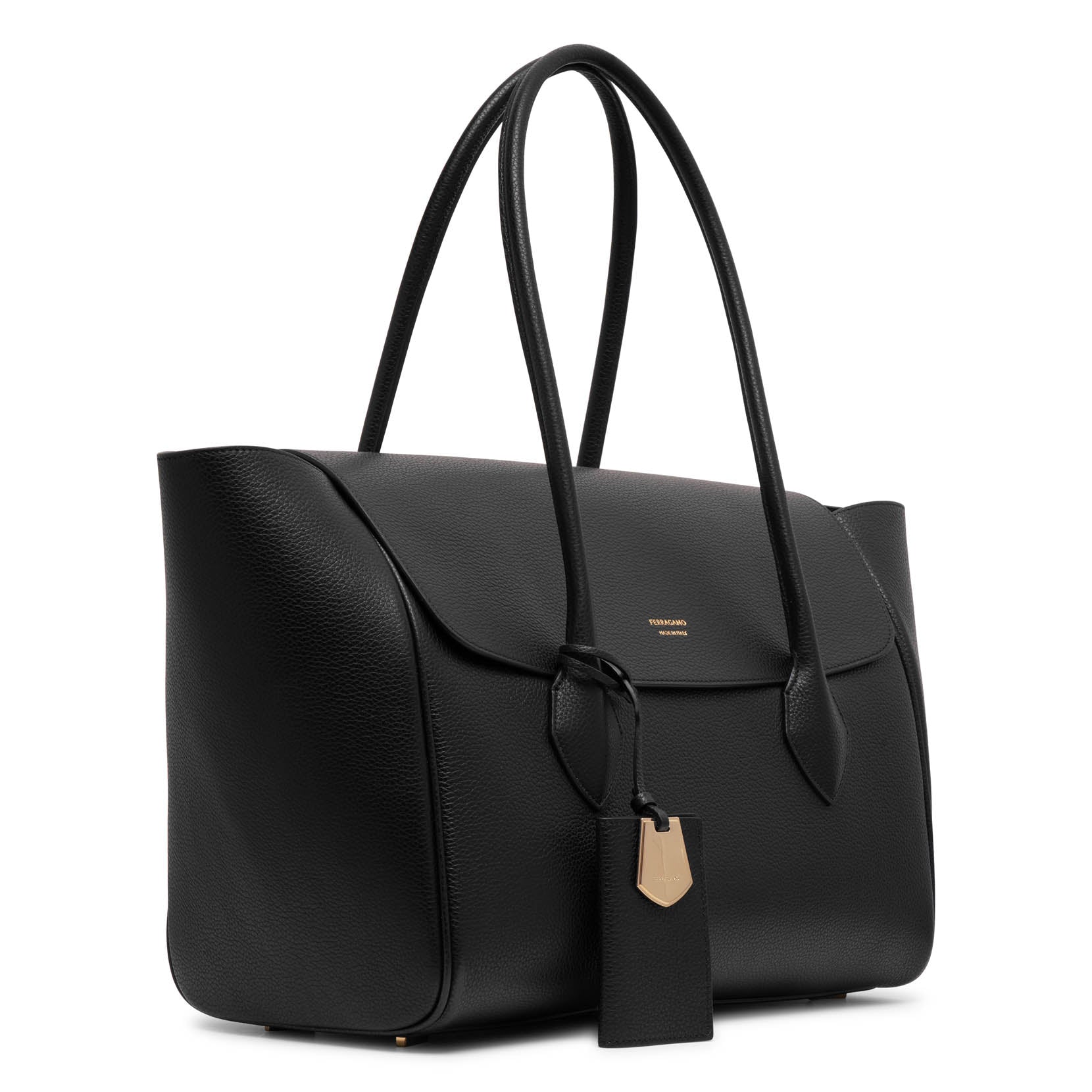 Classic black tote bag