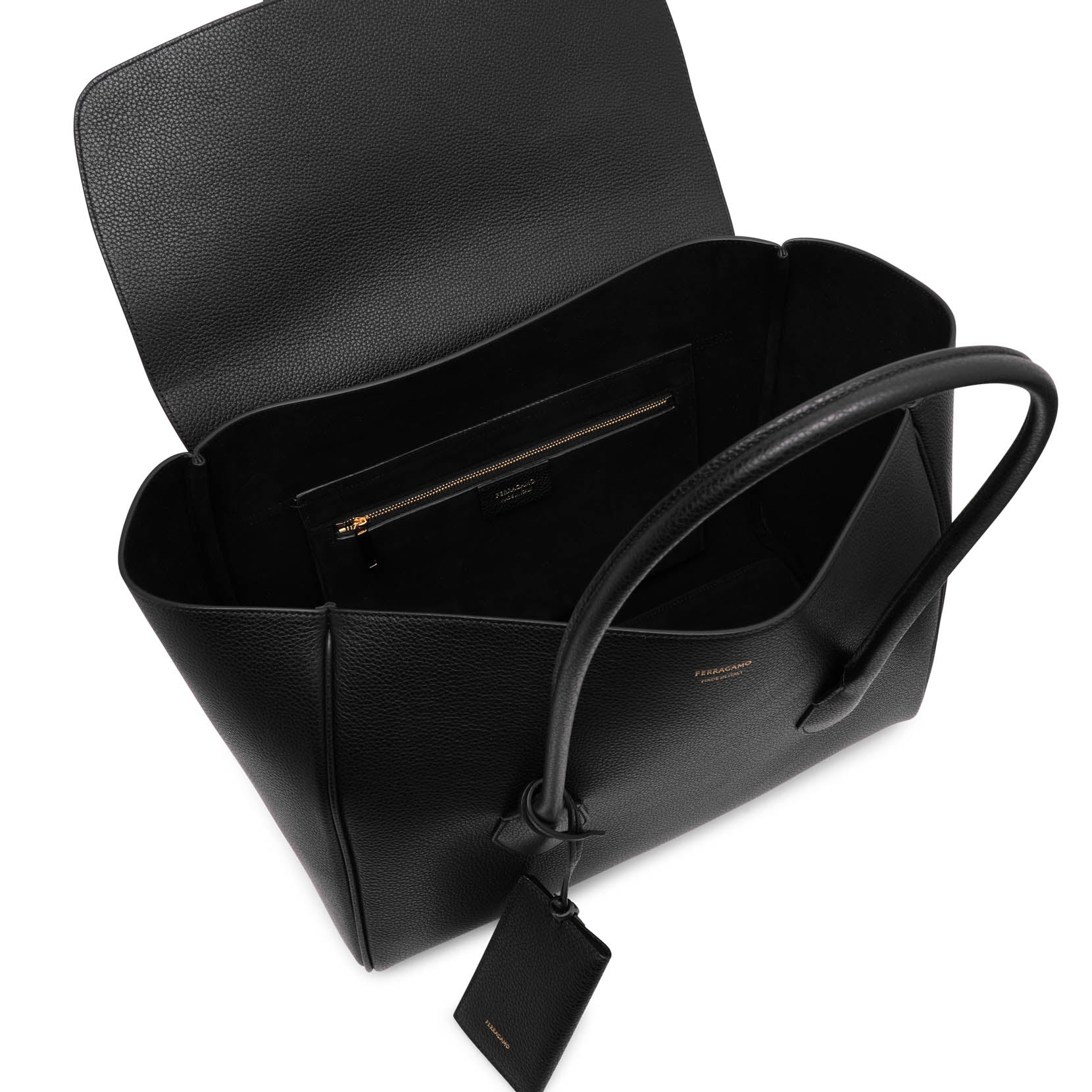 Classic black tote bag