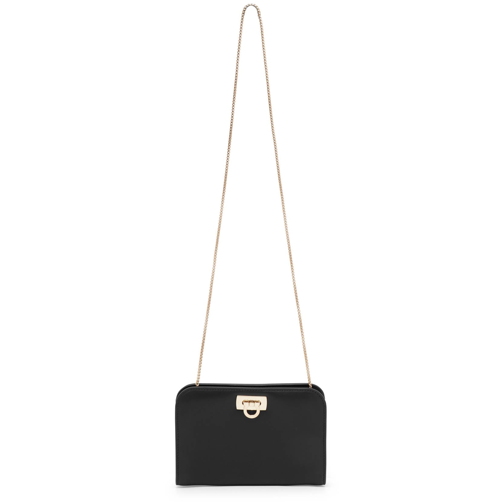 Diana black mini clutch