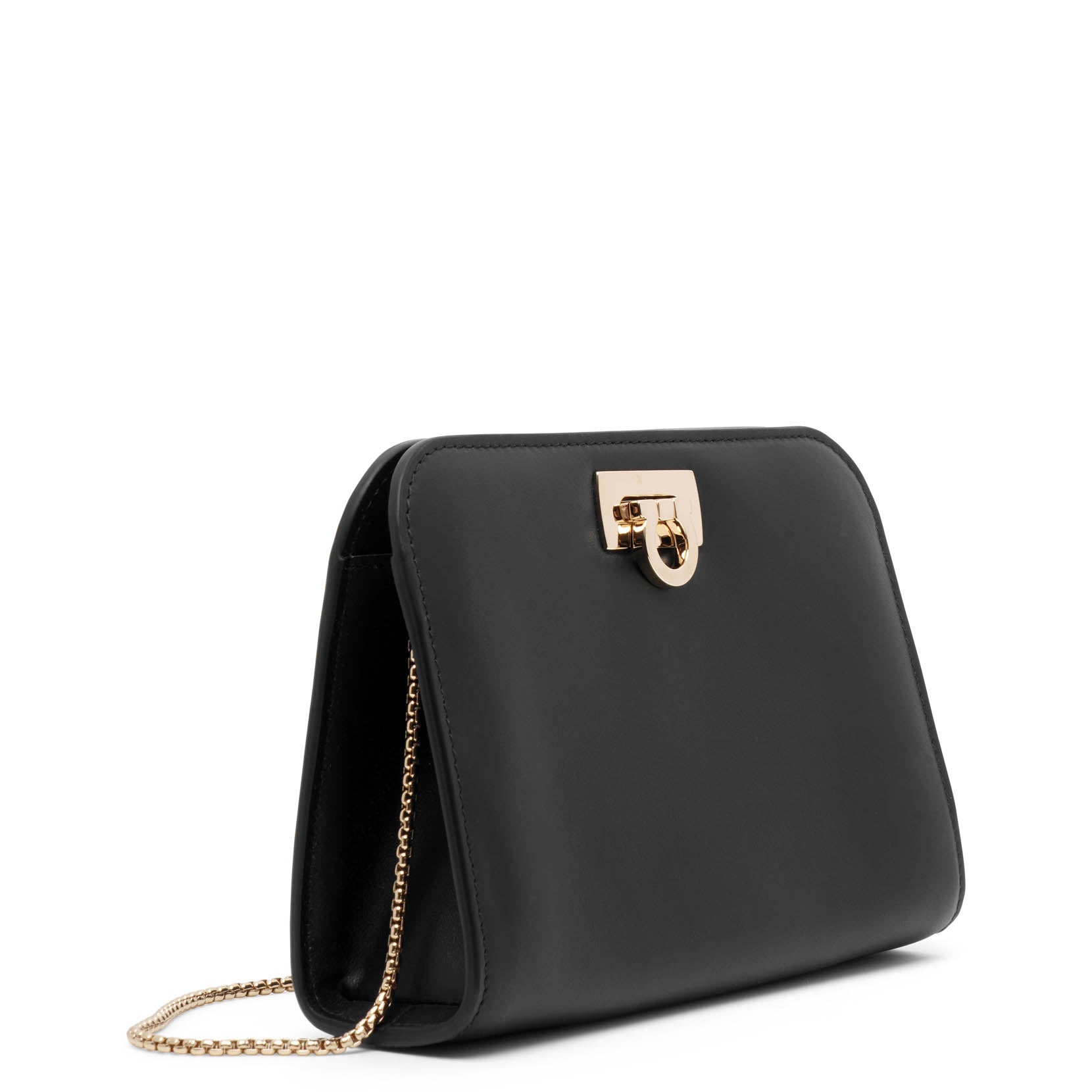 Diana black mini clutch