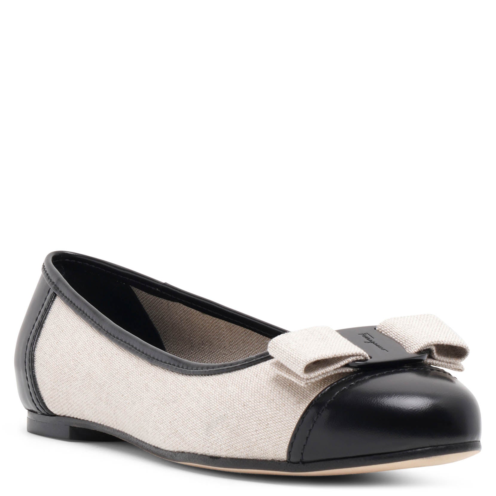 Varina grey canvas ballerinas