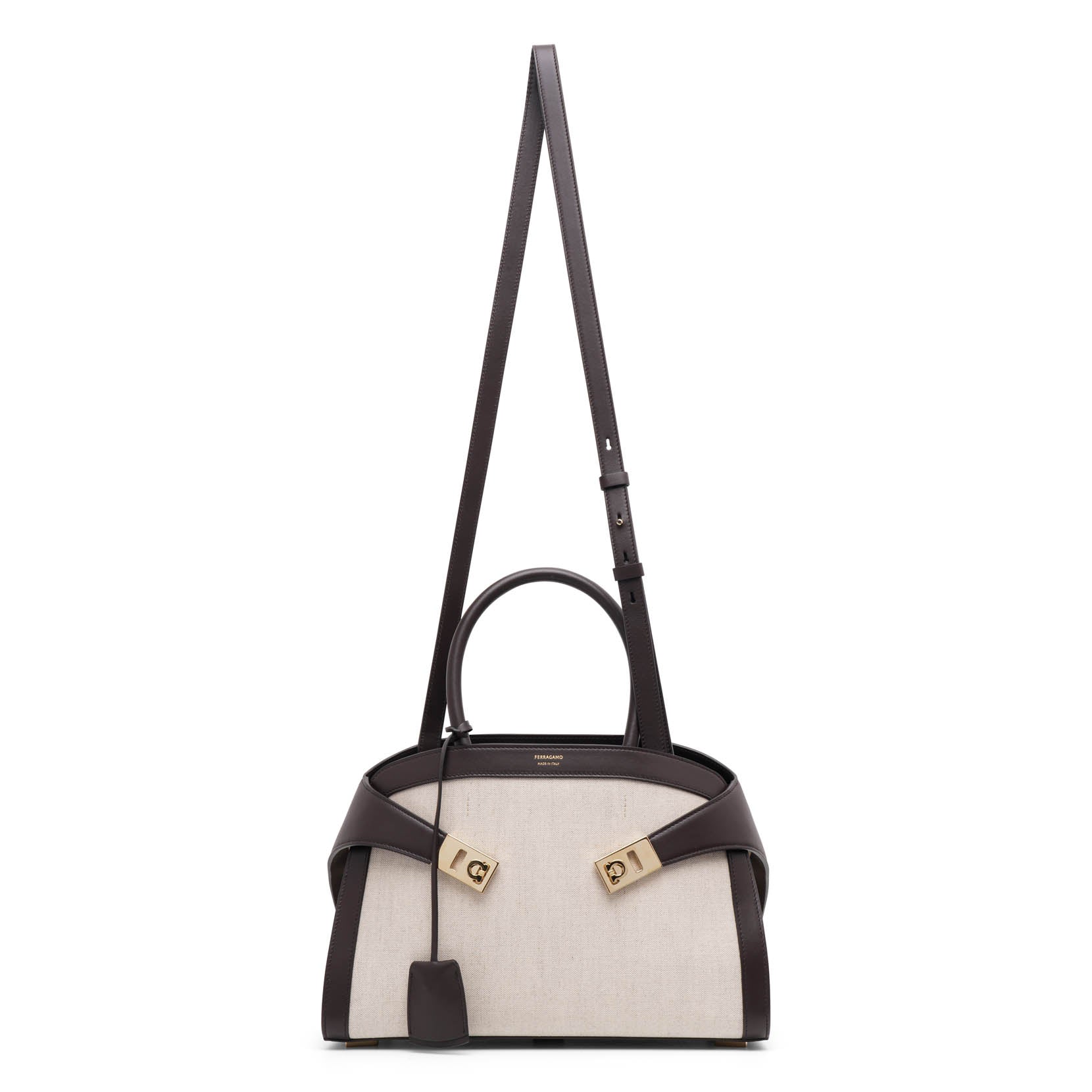 Hug small beige canvas bag