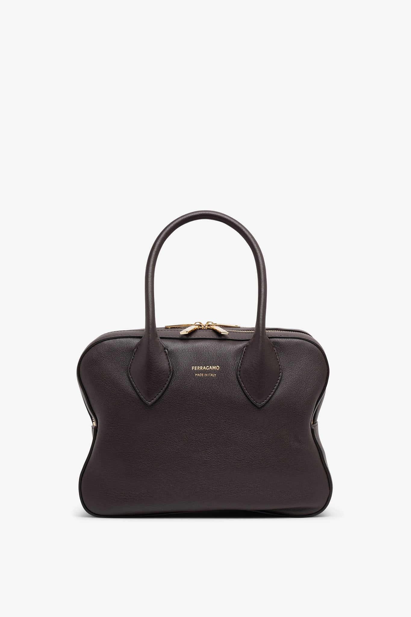 Star small brown tote bag