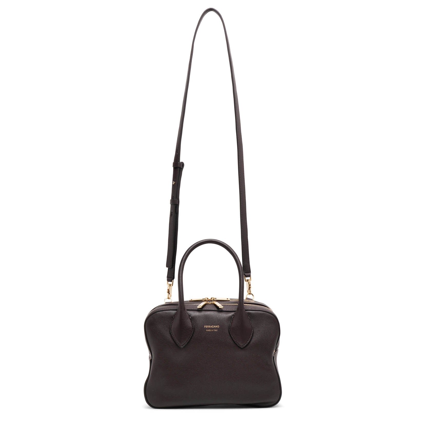 Star small brown tote bag