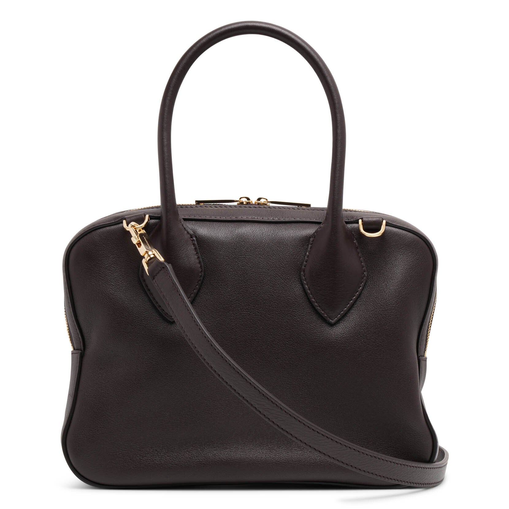 Star small brown tote bag