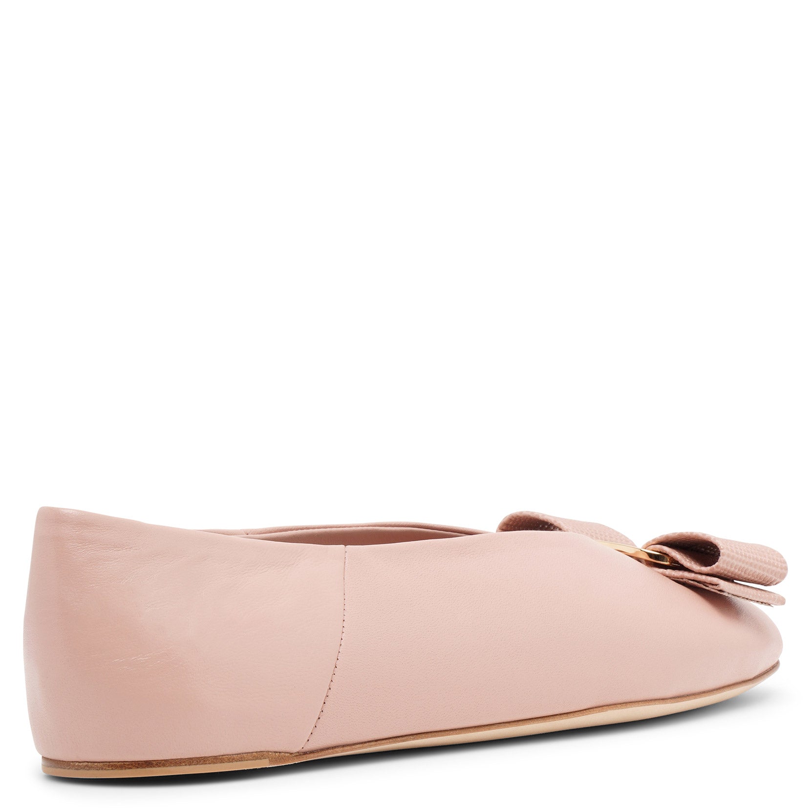 Vanna beige leather ballerinas