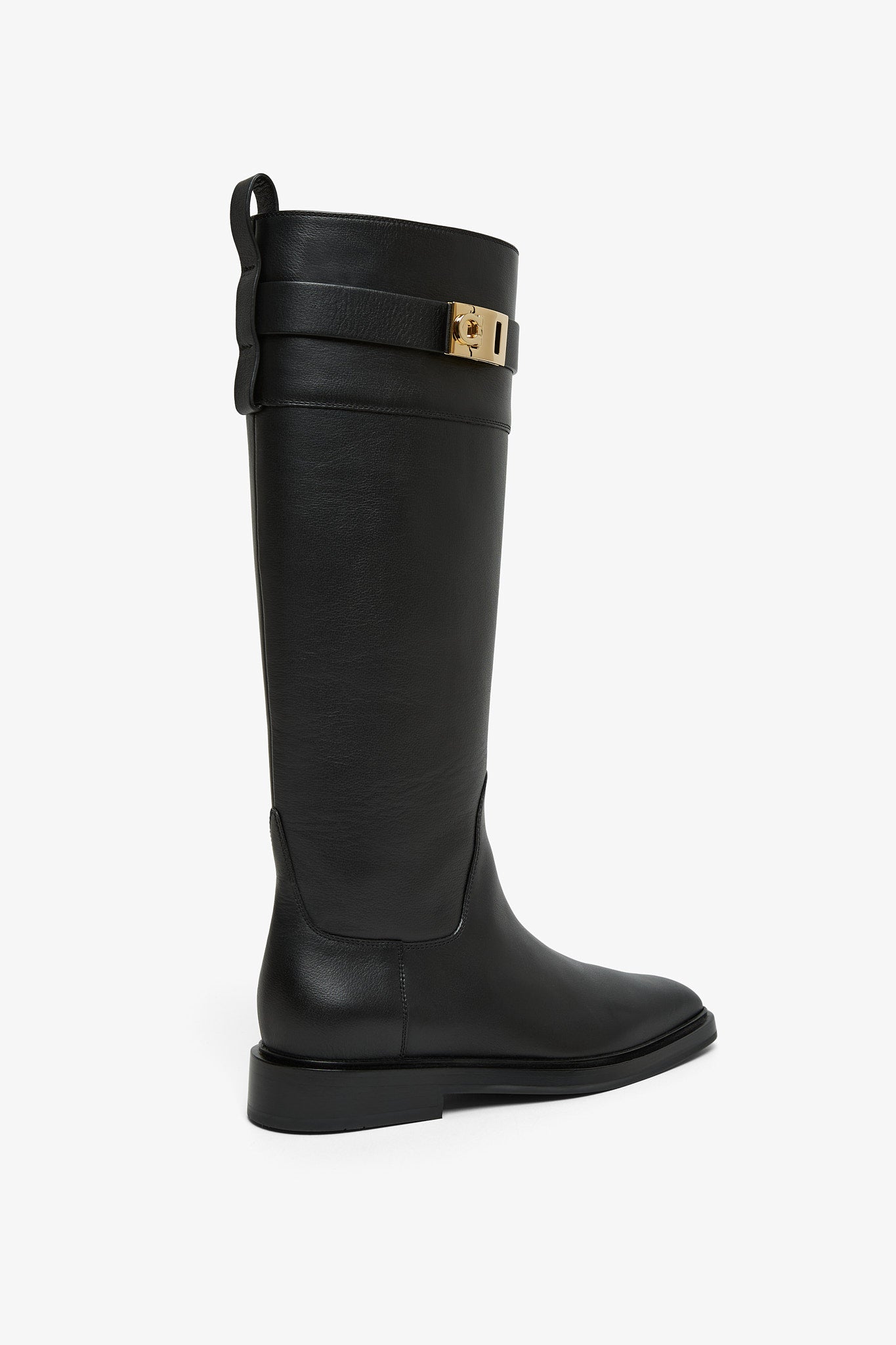 Roly black leather boots
