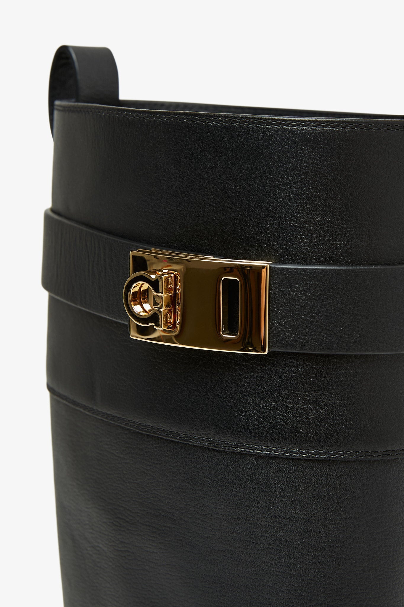 Roly black leather boots