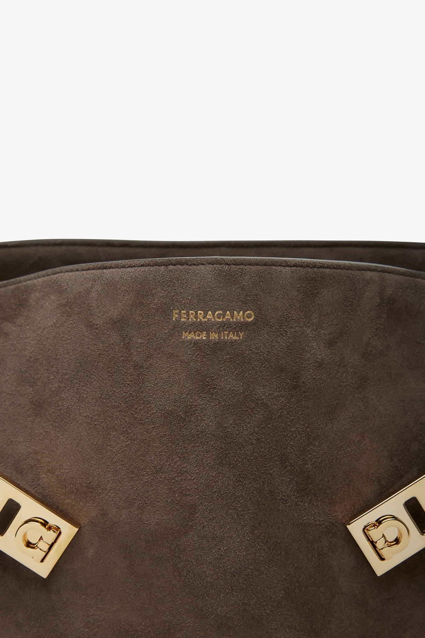 Hug large suede shoulder bag