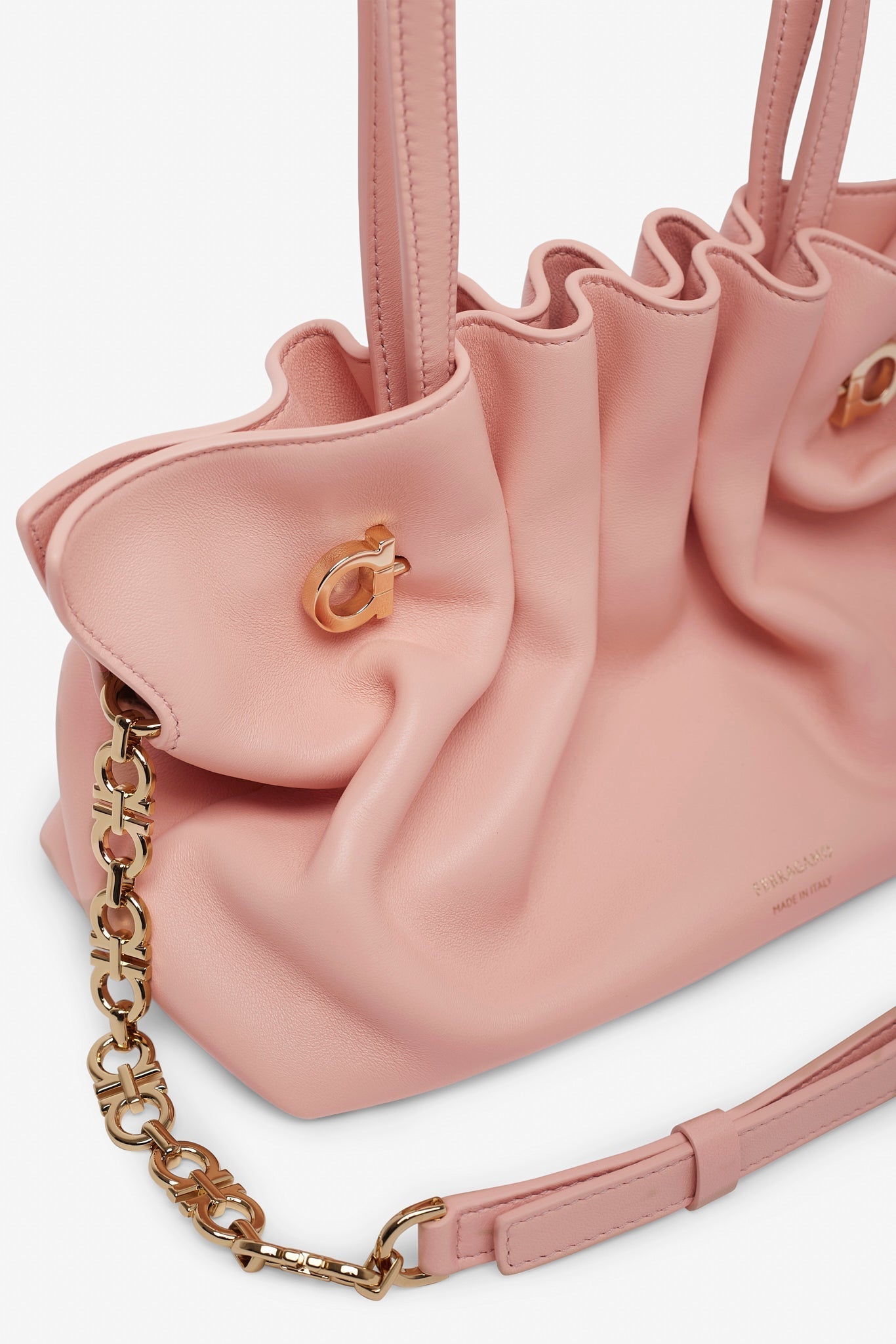 Pierce small pink leather bag