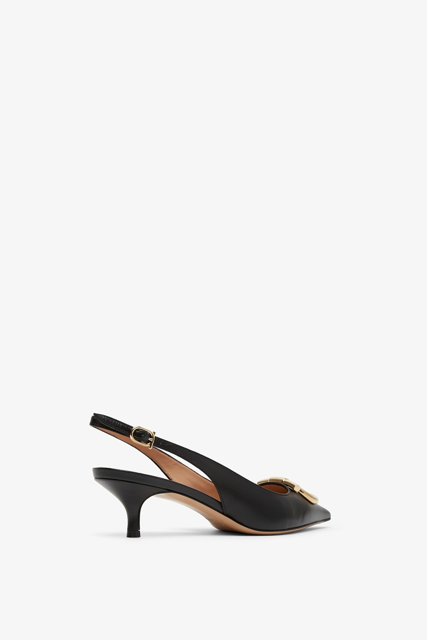 Sara 40 black sling pumps
