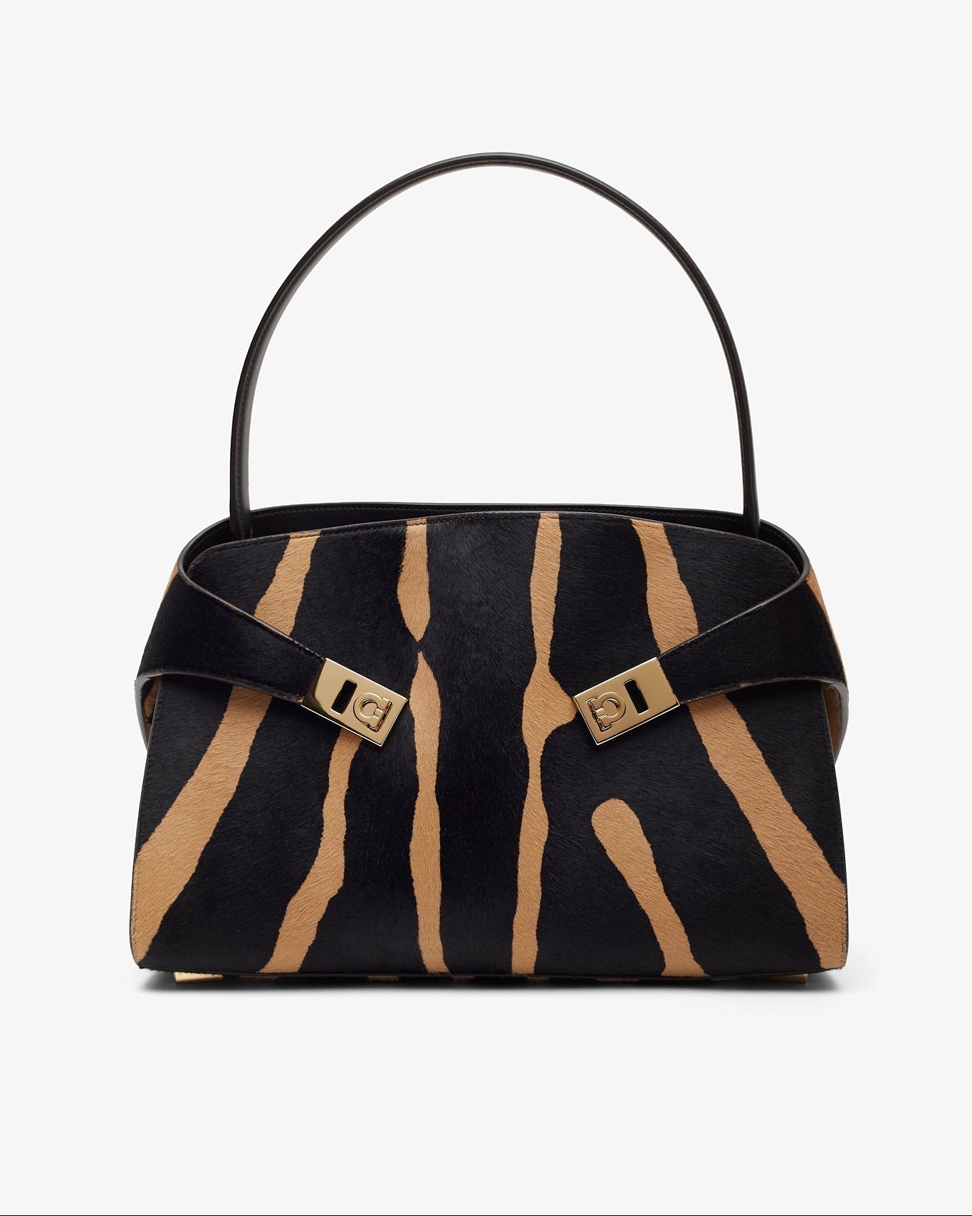 Hug small black and brown shoulder bag