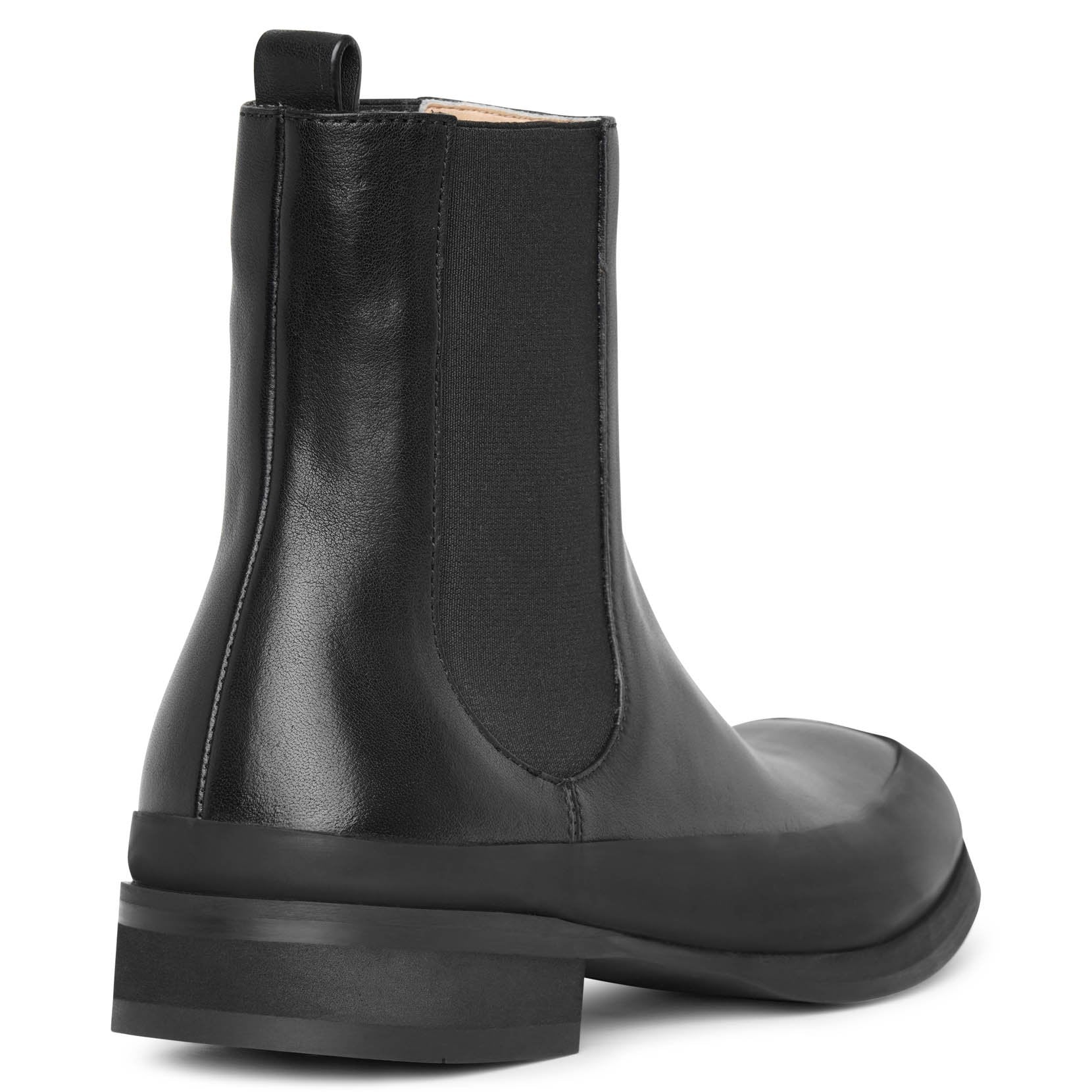 Garden rubber-trimmed leather chelsea boots