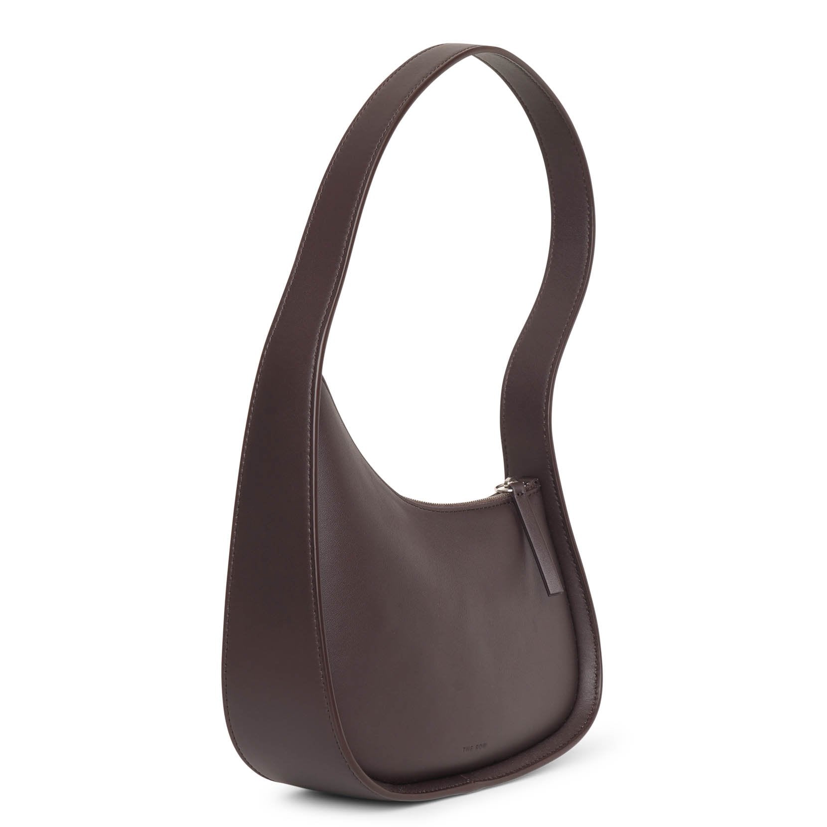Half Moon small brown shoulder bag