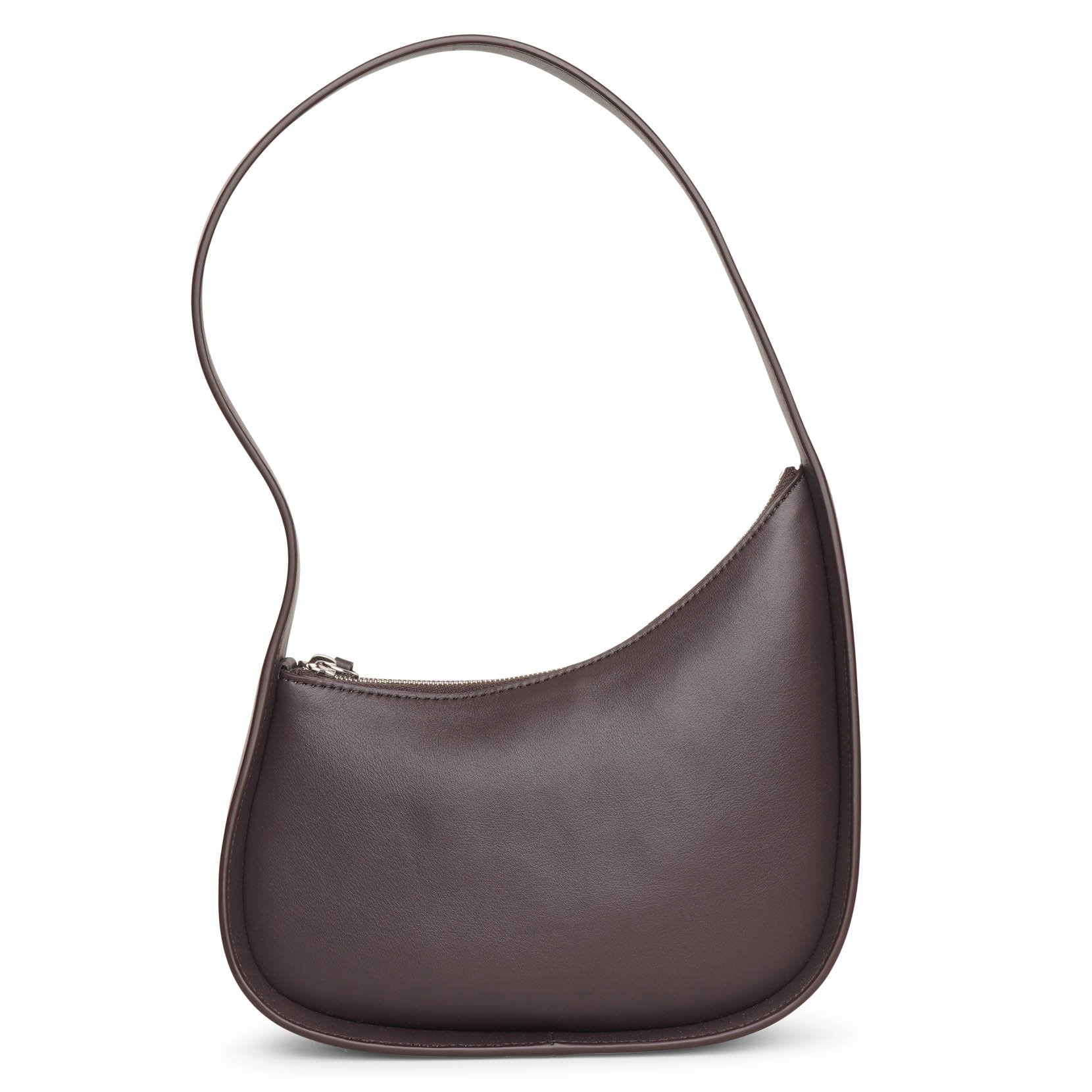 Half Moon small brown shoulder bag