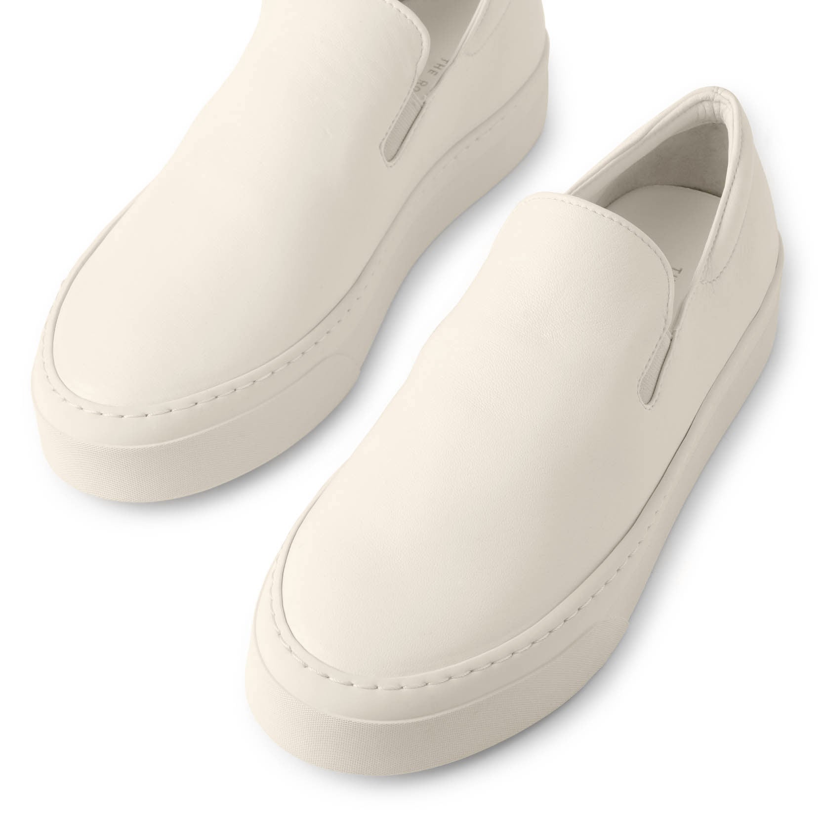 Marie H white nappa sneakers